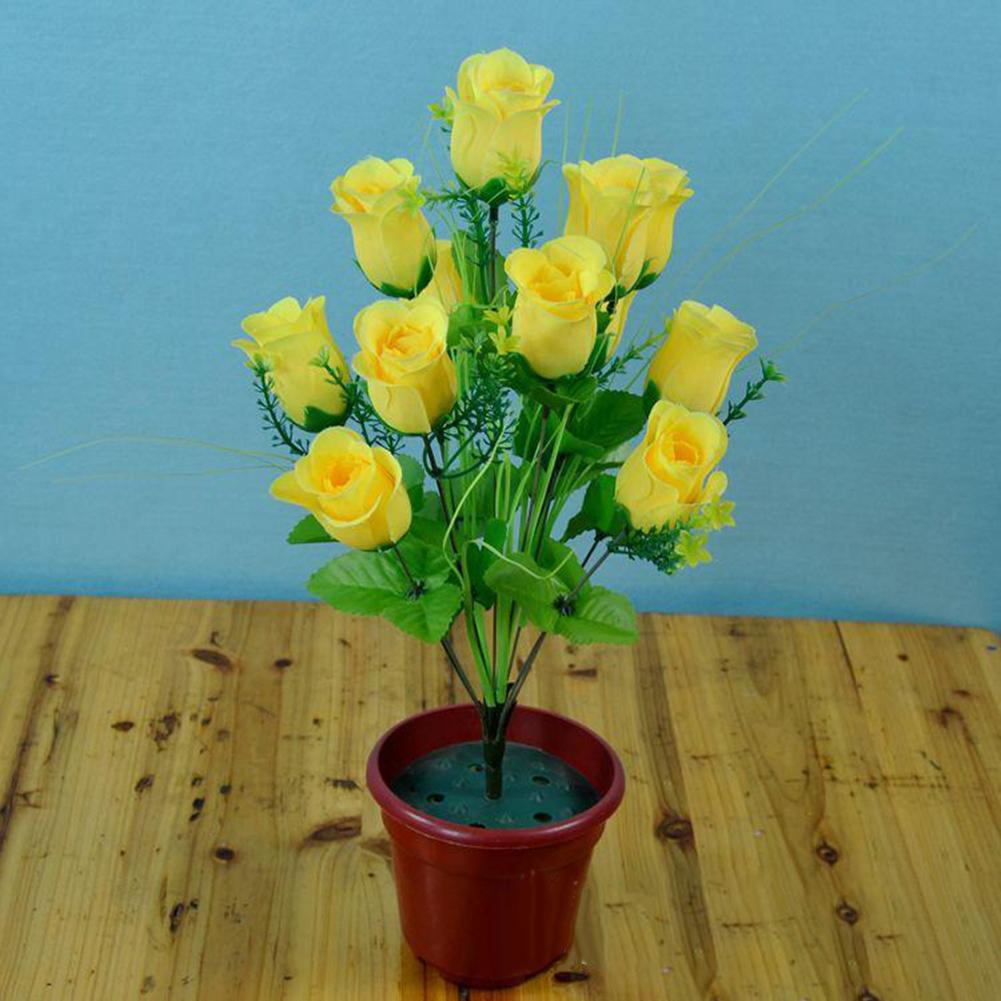 12 główek wspaniałych sztucznych pąków róż do dekoracji wnętrz i wesel