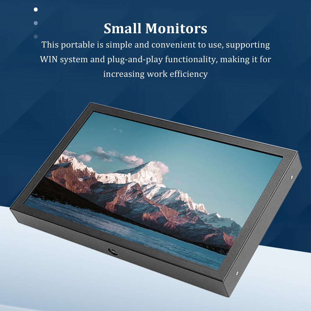 7 Inch Portable Display 1024x600 IPS Screen HDMI-compatible VGA AV Input Monitor for PC Laptop Camera TV Box RPI LCD