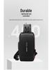 Men's USB Charging Water-Repellent Crossbody Chest Bag