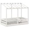 VidaXL Children's Bed with White Roof 80x160 Cm Solid Pine Wood, Children's Bed Frame, Wooden Children's Bed, 847013