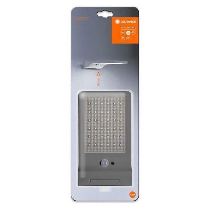 Osram luminaire solaire extérieur 3w 320lm 400k - blanc froid - argent