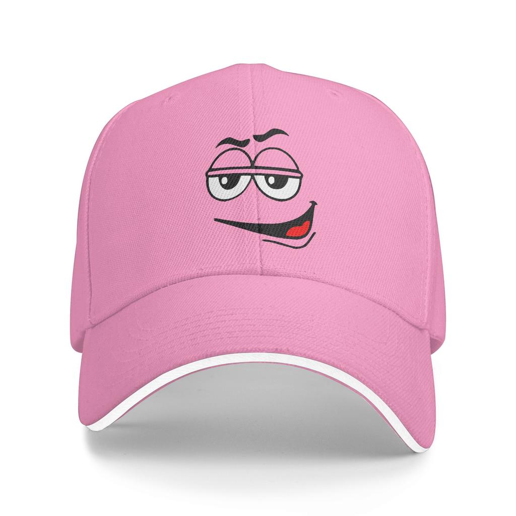 Custom Punk Unisex Cartoon Chocolate Red Candy Face Baseball Cap Adult Adjustable Dad Hat for Unisex WoUnisex Hip Hop Snapback Caps