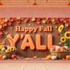 Harvest Banner Wooden Background Party Decoration Seasonal Banner Rustic Fall Decor For Autumn Festival Party Background