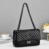 2025 texture fashion trend diamond square bag women's portable shoulder messenger bag bag