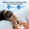 YFONG Weighted Sleep Mask, Women Men 3D Blocking Lights Sleeping Mask (4.2oz/120g), Pressure Relief Night Sleep Eye Mask with Adjustable Strap, Eye