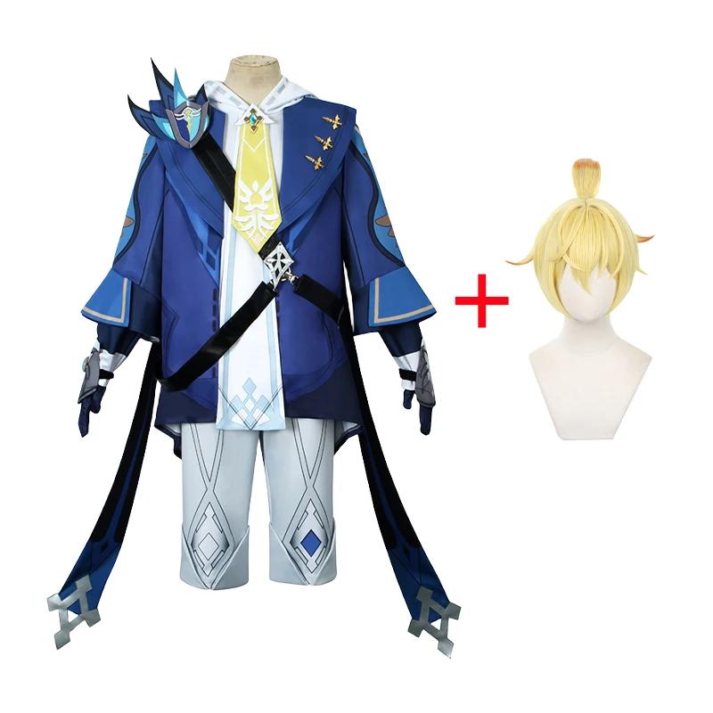   Mika Cosplay Costume Game  Mika Wig Uniform Clothes Halloween Carnival Party Costumes for Man Woaman