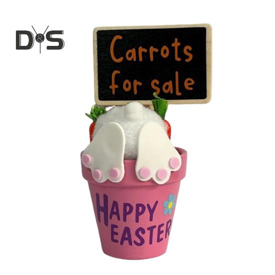 

Деревянный пасхальный кролик, горшок для цветов, украшение, мини-кролик, горшок для цветов, весенний кролик, цветочный горшок для дома, сада, внутреннего и наружного декора A