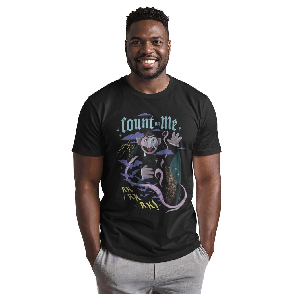 Sesame Street Unisex Adult Count On Me T-Shirt