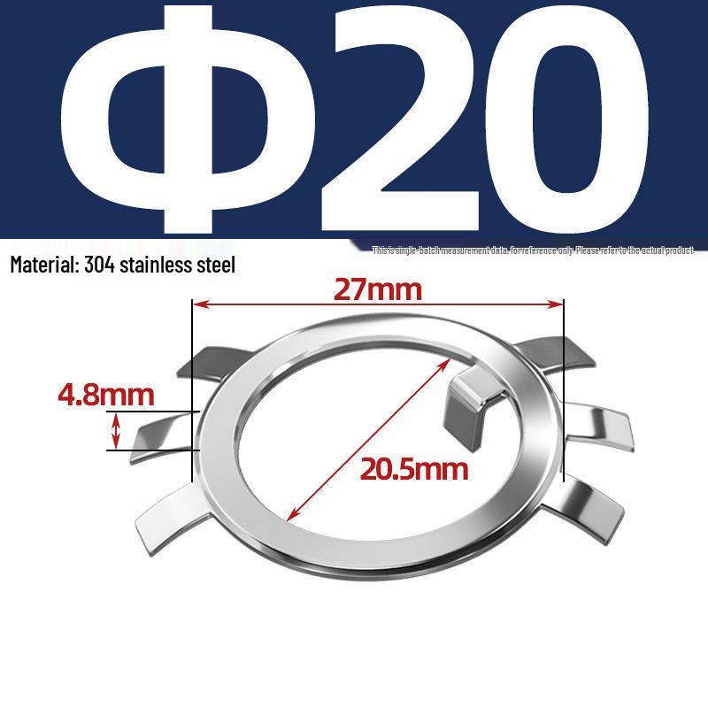 65MN Manganese 304 Stainless Steel Six-Claw Anti-Loosening Lock Nut Washer