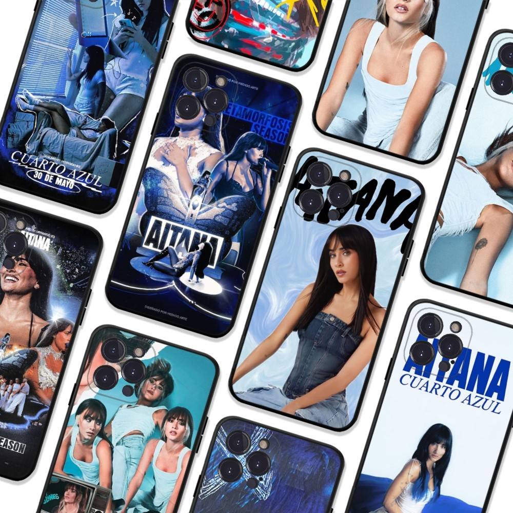 Spanish Singer Aitana Ocana Phone Case For IPhone 17 Air 16 15 14 Plus 13 12 Mini 11 Pro Max Black Cover