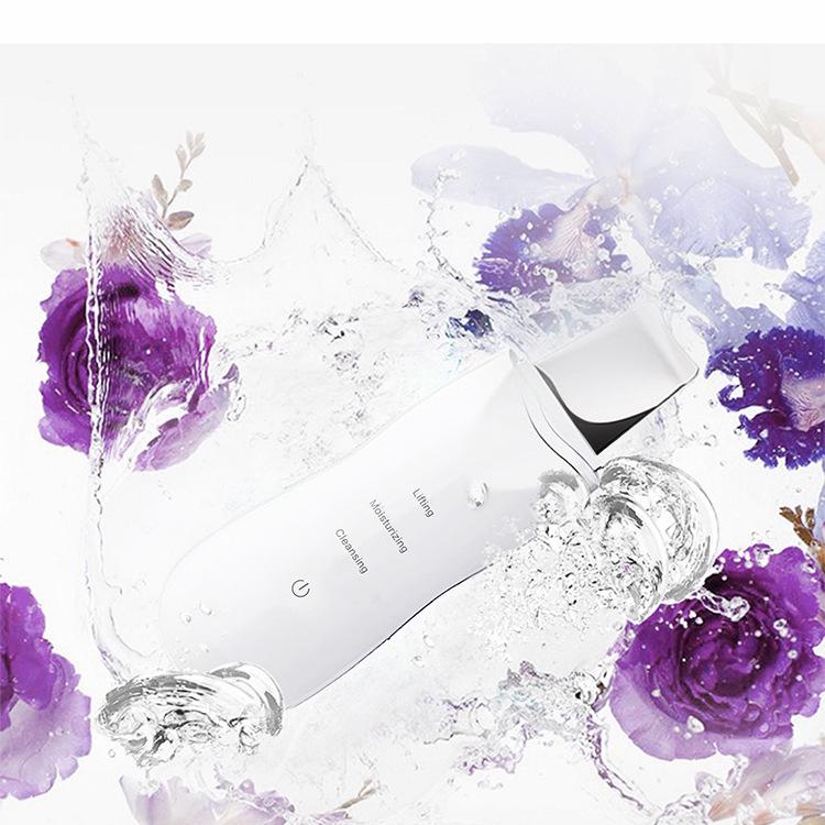 Ultrasonic Skin Scrubber: Exfoliator & Blackhead Remover Tool for Home & Salon Use