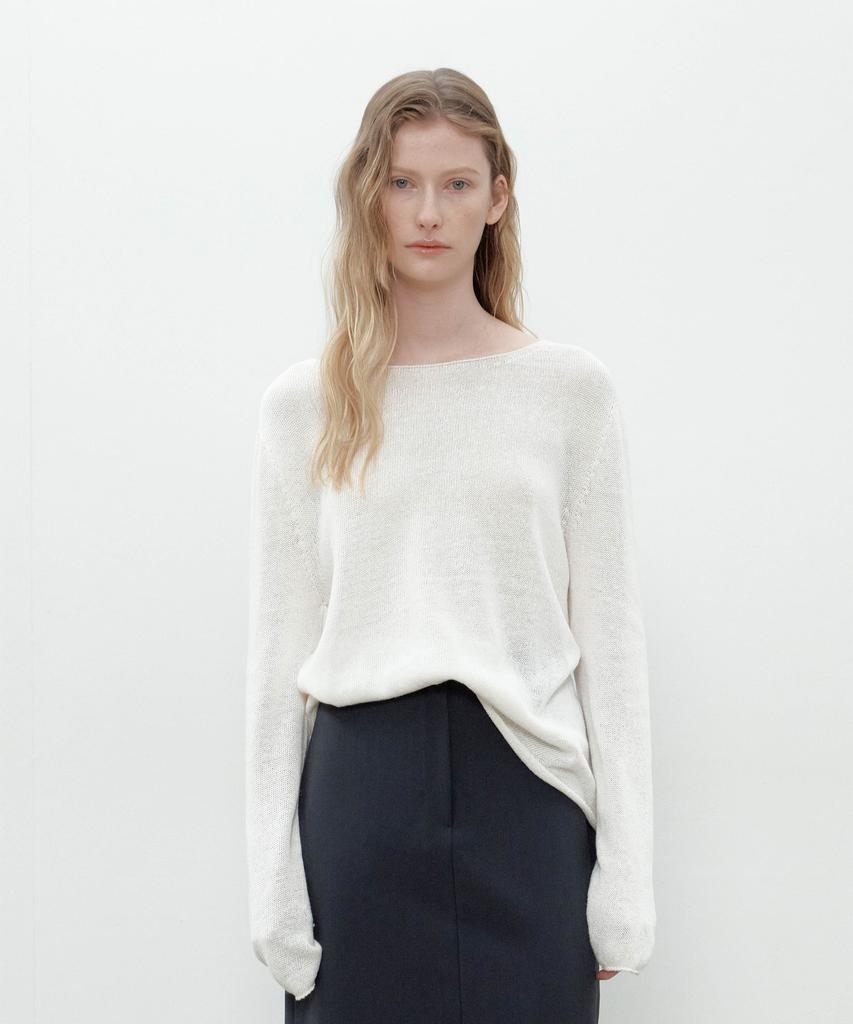Deomago Paper Wholegarment Knit (Off White)
