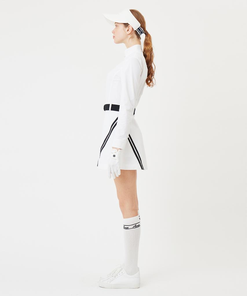 A Ben Onfield Zip-Up Dress White