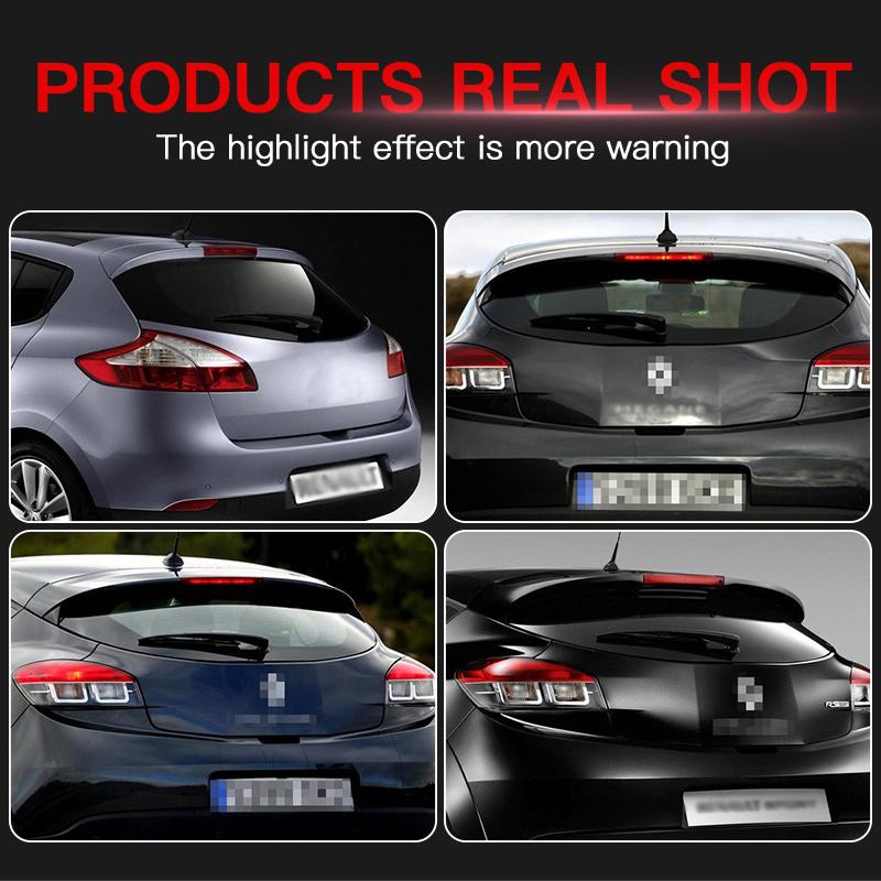 1PC 12V Smoke/Red Lens LED High Level Center Third Brake Stop Light For Renault Megane MK II 2003-2008 OEM 8200175538 Tail Lamp