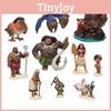 10 Stück Moana Actionfigur Spielzeugpuppen Niedlich PVC Kindergeschenk für kreative Spielzeit Deko