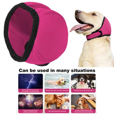 Hunde-Ohrenschützer mit Geräuschunterdrückung Elastische Umwicklung Gehörschutz für Hunde Beruhigend Winter Baden Trocknen Langlebig Haustierbedarf