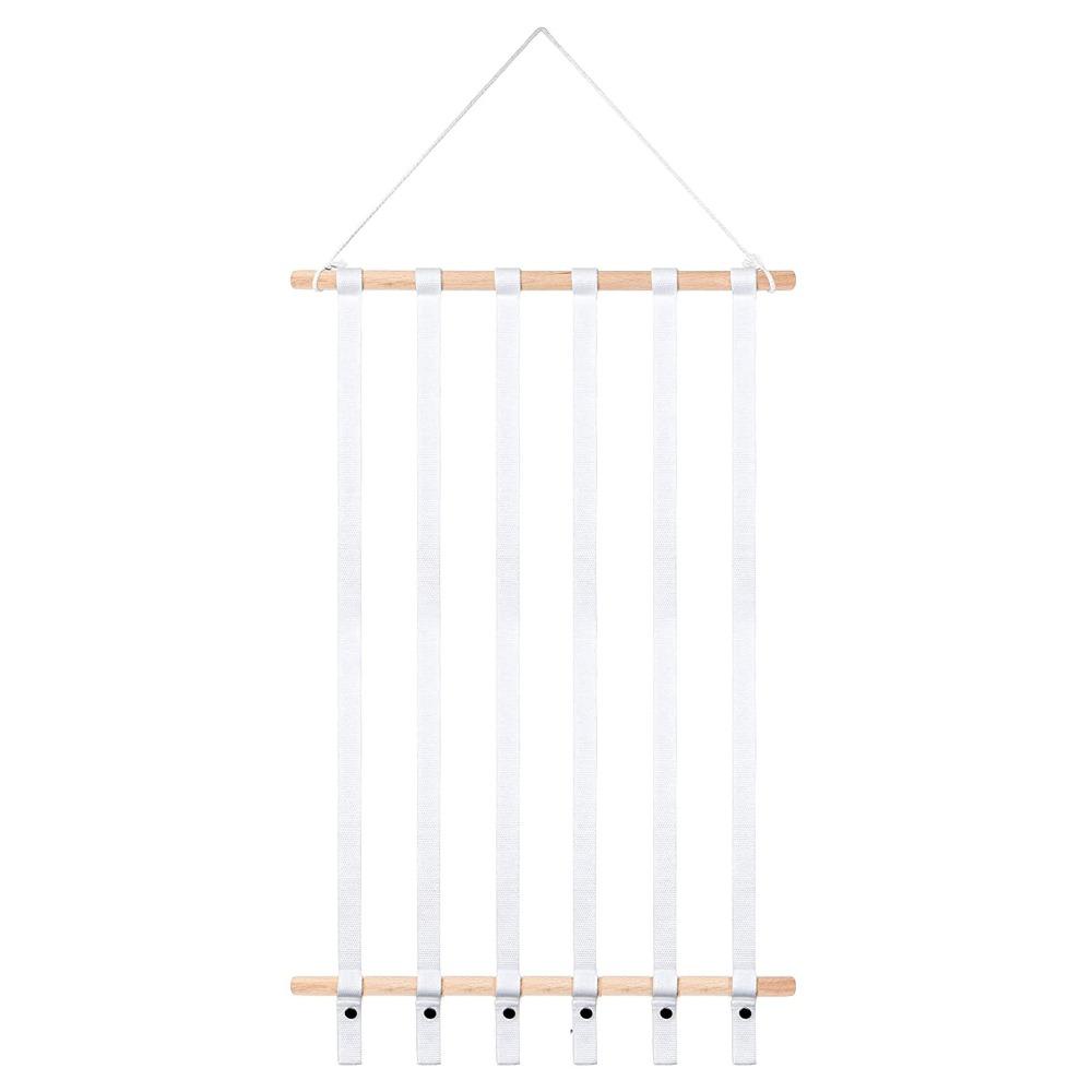 Стойка для хранения детских заколок большой вместимости, настенный держатель для аксессуаров для волос, настенный декор белый