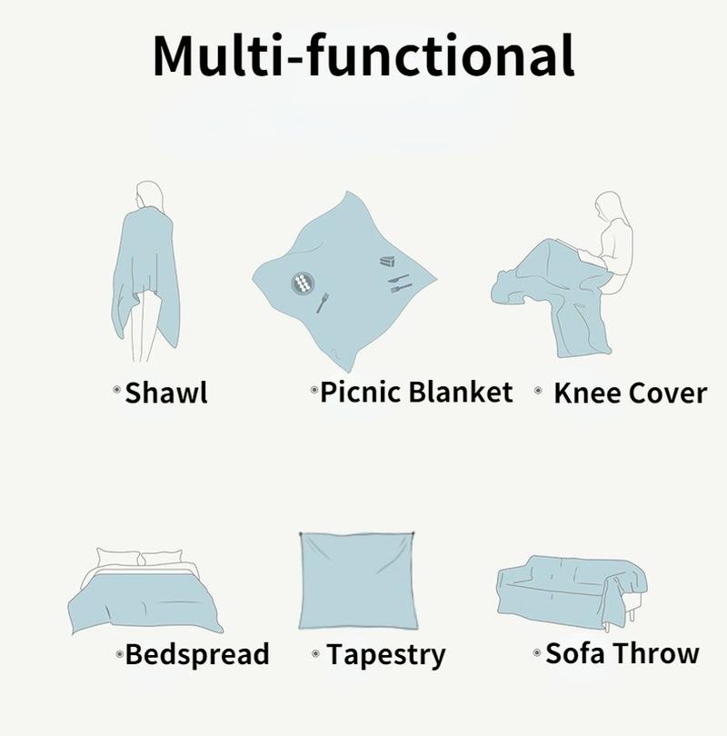 Sofa Cover Towel Soft Travel Camping Tapestry Bohemian Chair Throw Blanket Boho