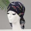 Hat Female triangle scarf Pirate hat Headscarf hat Head cap Chemotherapy cap Casual printing Dust hat Ethnic hat