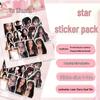 Korean Star Laser Sticker Pack - 50 Sheet DIY Stationery Decoration