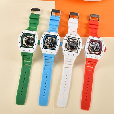 Montre-bracelet transparente ajourée unisexe Wangr