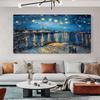 Van Gogh Starry Night Oil Painting Canvas Posters and Prints Famous Impressionist Art Pictures For Modern Living Room Decor