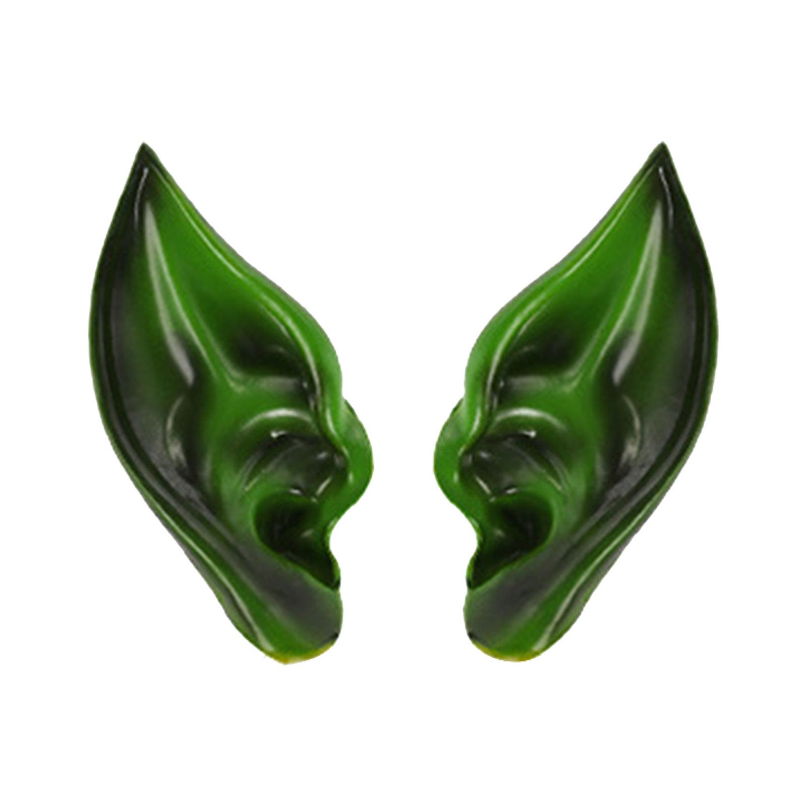 

Latex Elf Ear Halloween Carnival Party Props Dress up Costume Cosplay зелений