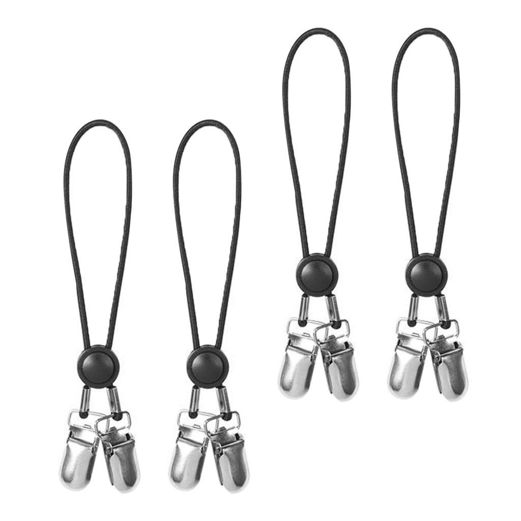 4 Pcs Adjustable Elastic Fitted Sheet Corner Holders Straps Nylon Metal Bed Sheet Straps