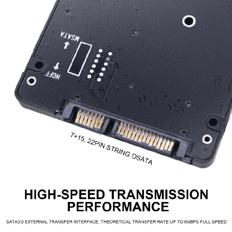 M.2 NGFF/MSATA To SATA3 Adapter Case, Convert Solid Disk To 2.5"/3.5" With Ease Multiple Size Supported
