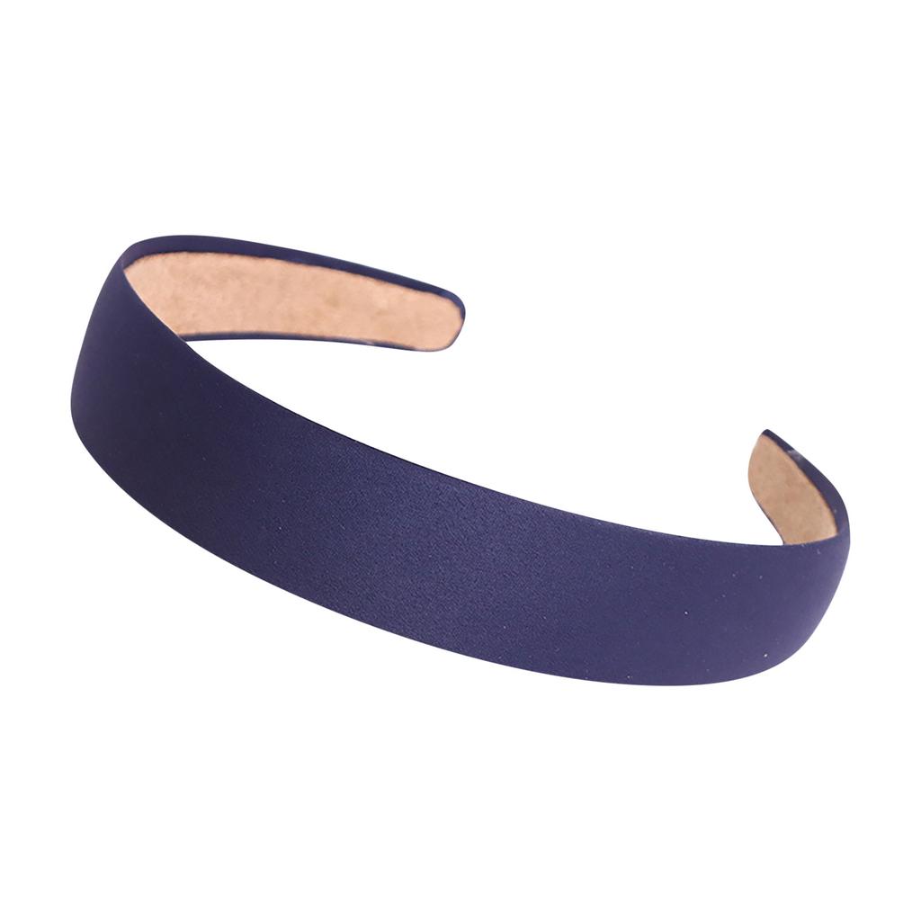 Satin Covered Headband Plain Hair Band Non-slip Ribbon Hairband for Women Girls DIY Hair Accessories Band Tiara