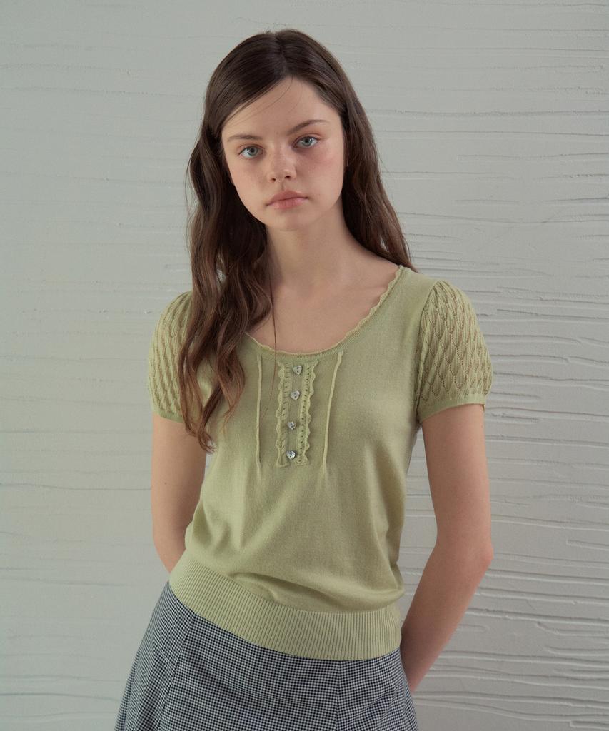 Aueonoseuteljia Rielle Summer Wool Half Knit_Soft Mint(Oc26Kn25)