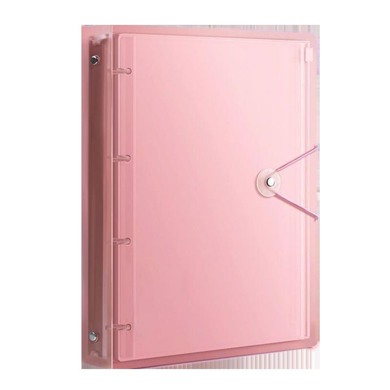 A4 Hvězdičkové Kreslené Album na Ukládání Karet: Průhledné album s volnými listy se čtyřmi a šesti kapsami na vnitřních stranách