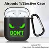 Funda de Silicona Cool con Ojos de Dibujos Animados para Auriculares Cover Case Para Airpods 2 1 4 Pro 3 Pro2 Pro3
