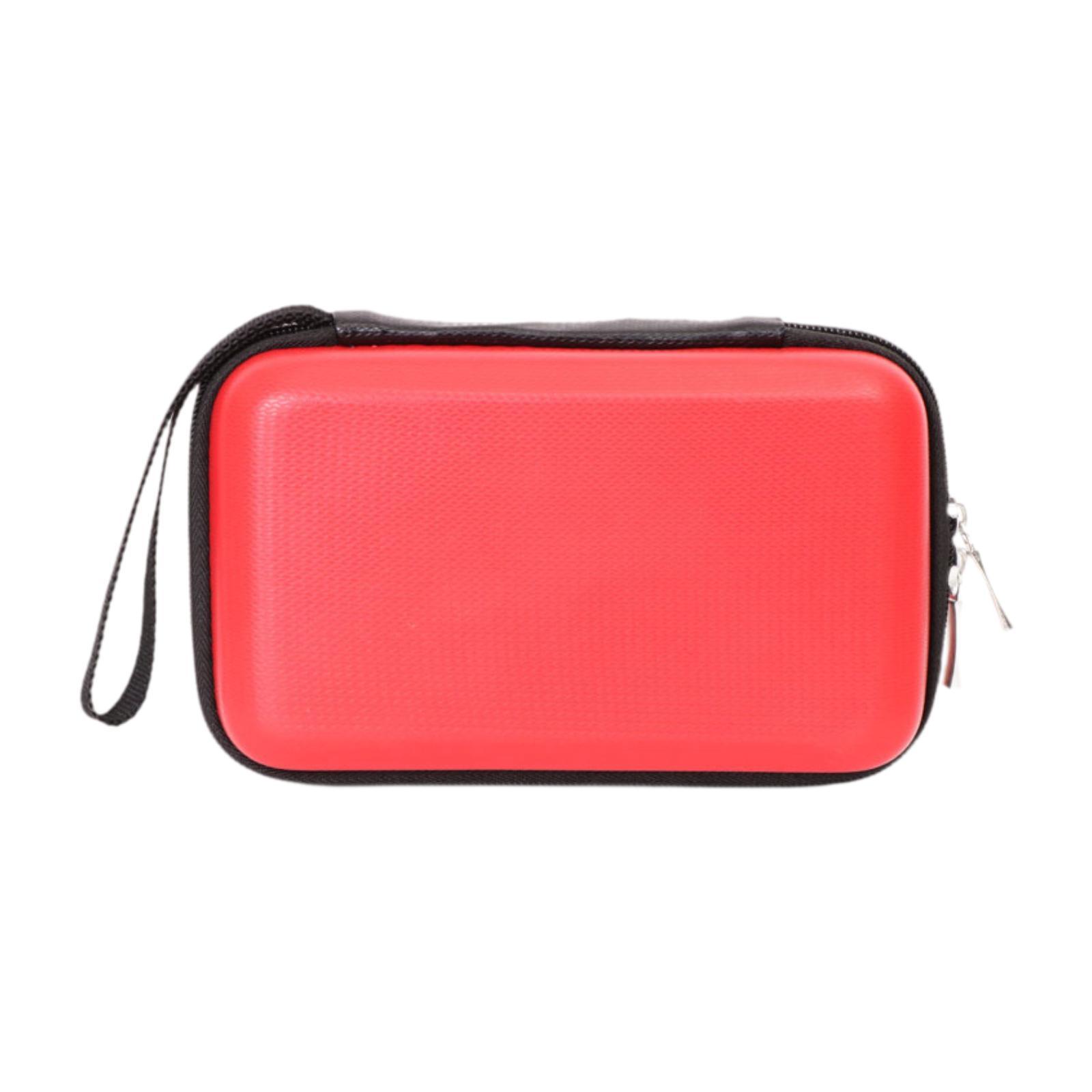 

Electronic Accessories Organizer, Portable EVA Storage Pouch, Waterproof Earphone Case for USB Cable, SD Card, Earbuds червоний