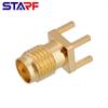 5 Pieces For SMA Female RF Coax Connectors with 4mm Mount for PCB Soldering Designed for External For WiFi Antenna Use