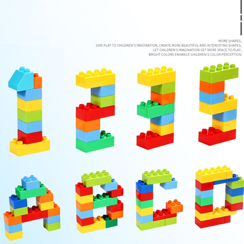 500g DIY MOC Farbe Zufällig Zusammenbau Große Bausteine Lose Grundbausteine Klassische Modellbausteine Kreative Sets Pädagogisches Babyspielzeug