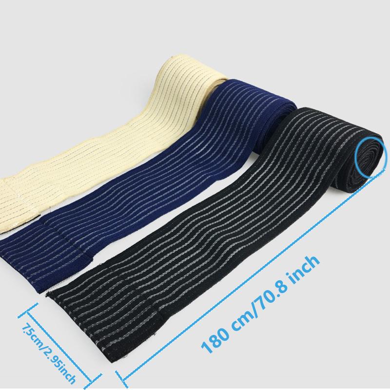 1 Pc Knee Wraps For Leg Calf Thigh Long Elastic Support Wrap Brace Compression Bandage For Weight-Lifting Powerlifting Squats