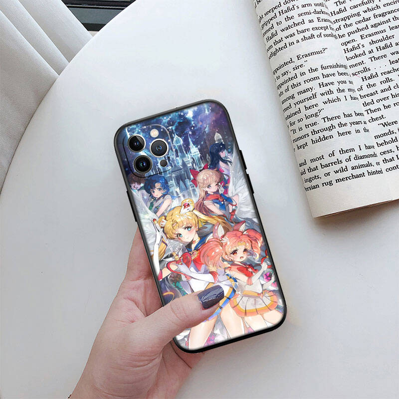 MH133 S-Sailor Moon Phone Shell for Samsung S20 S21 S22 S23 S24 FE Ultra Plus Lite S21S A55 A07 A17 F06 F16 M06 M16 M56 A36 A37 A57