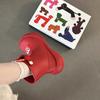 Casual non-slip rain boots cute cartoon Mengmeng shoes women's new summer wear soft thick-soled big-eyed rain shoes
