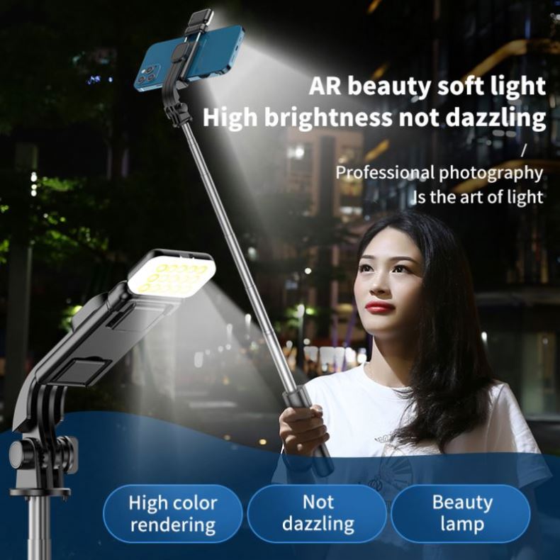 Foldable Mini Tripod Selfie Stick with for Remote Control 770mm Extended Length Portable Design