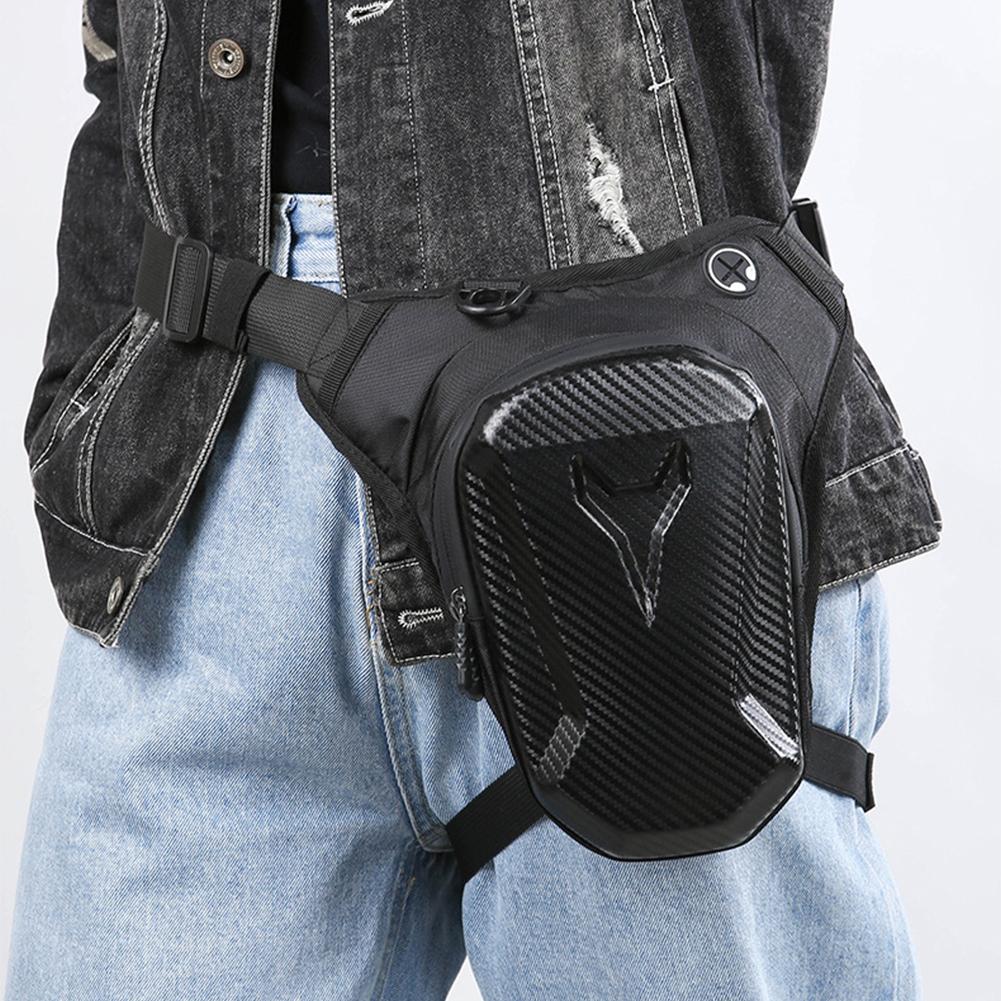 Motorcycle Bag Men Motorbike Leg Side Bag EVA Hard Shell Male Phone Waist Pack Motorcycle Drop Leg Bag Fanny Pack Bum Bags