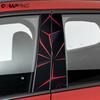 2pcs Honeycomb Car Stickers Waterproof B Pillar Center Column Decor Covers DIY Scratch Resistant Car Styling Decoration Sticker