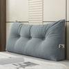 Triangular Wedge Headboard Pillow Double Bed Head Cushion with Side Pocket Long Backrest Back Support Long Pillow for Bed Sofa