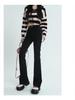 Women's High Waist Slimming Petite Micro Flare Denim Pants - Black, Autumn/Winter 2023 Collection