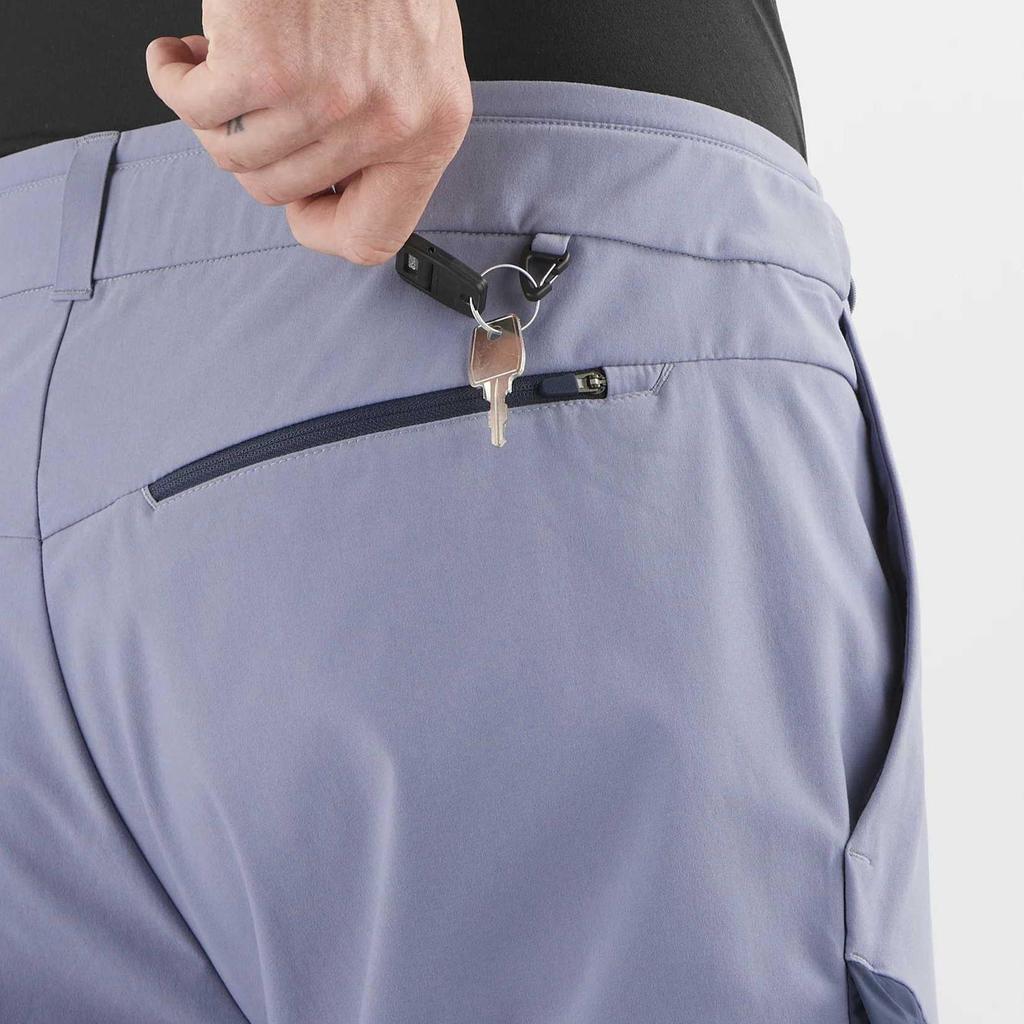 Salomon Outerpath Breathable Soft Comfortable Versatile Casual Shorts Men shorts Blue-Granite Dark-Blue C24818