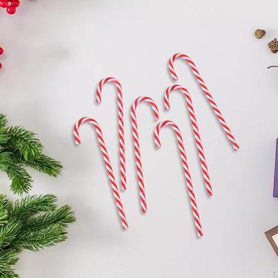 6 Candy Cane Christmas Tree Decorations Pendant Hanging Ornament Year Handmade Gift Garland