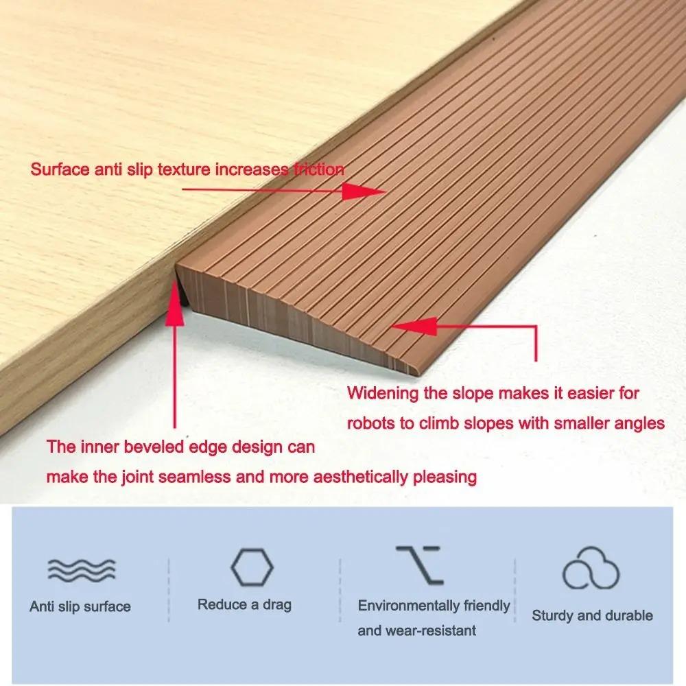 1pc 0.9mx5cm Self-Adhesive Ramp Mat Non-Slip Door Threshold Ramp Easy Install Multi-Purpose Doorway Threshold Ram Home
