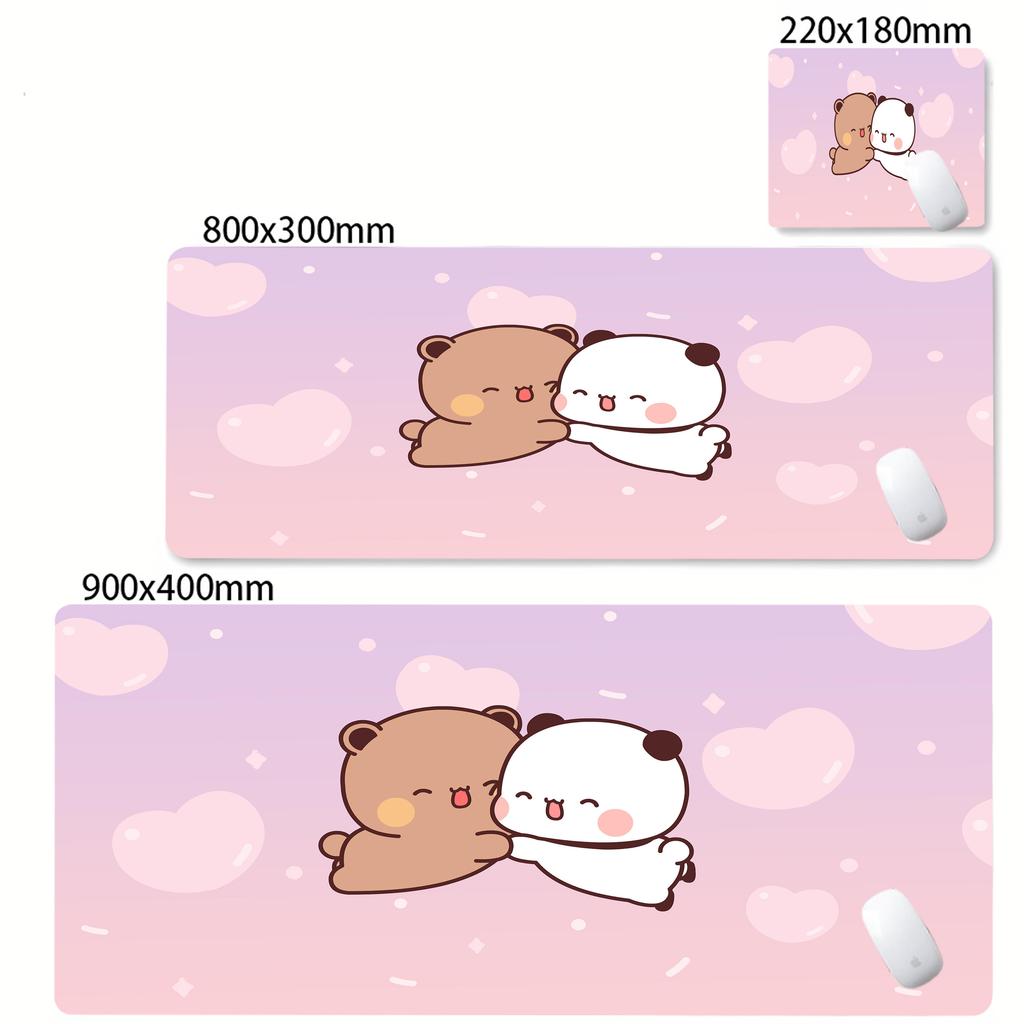 Large Kawaii Deskmat Game Mousepad BuBu DuDu Kawaii Mouse Pad With Lockedge Desktop Mat Size For Game Keyboard Pad For Gamer