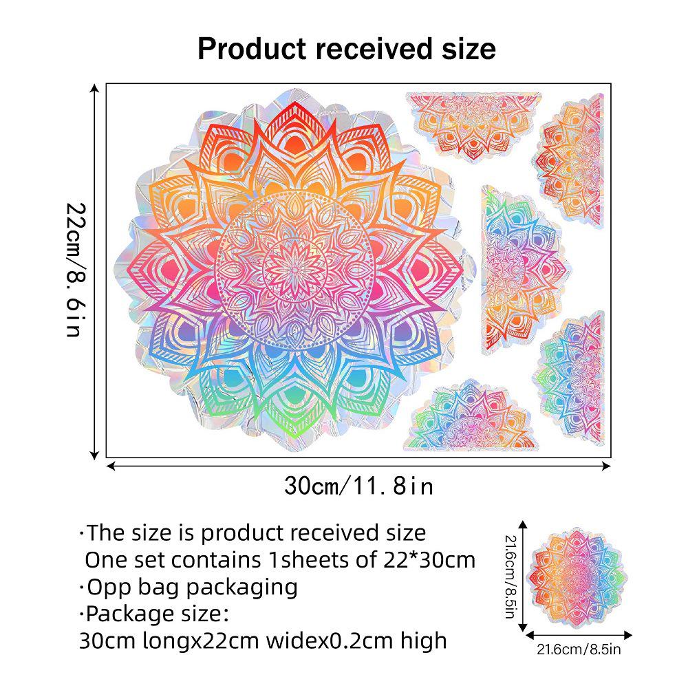 Aike Sun Prism Regenbogen Schmetterling Fensterglas Aufkleber