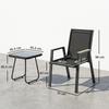 3-Piece Outdoor Bistro Set, Small Table with Adjustable Feet